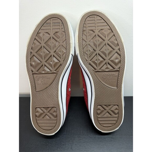 Converse CTAS High Top Quilted Fabric Sneakers Women’s 7 Red 549641C - Picture 6 of 8